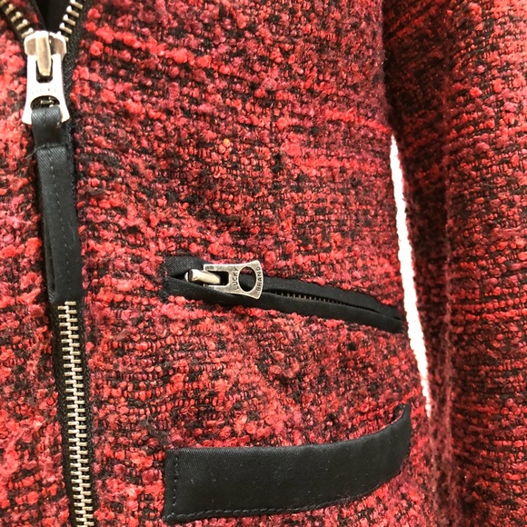 Lucky Brand Red & Black Jacket Blazer - Picture 3 of 7